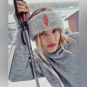 Free People Slopeside Sherpa Earwarmer Gray O/S NWT.